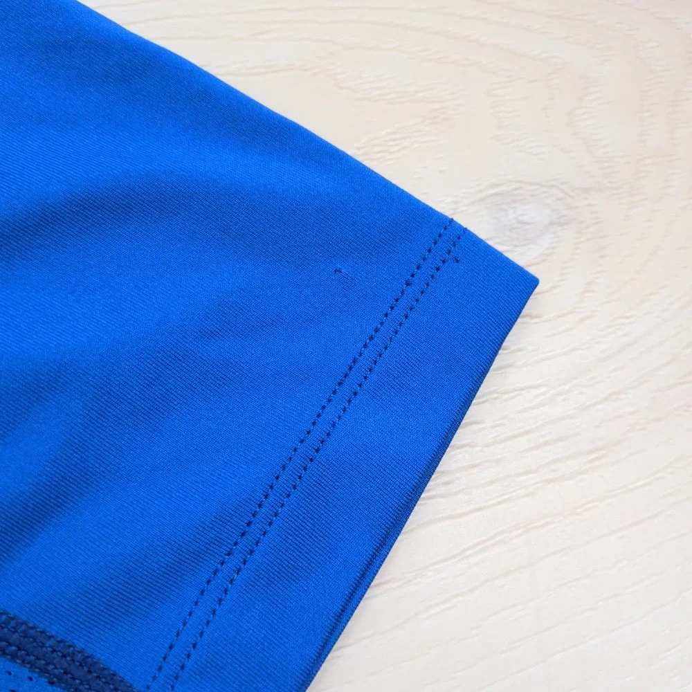 Nike‎ Pro Combat Core 2.0 Shirt Mens S Fitted Short Sleeve Royal Blue 449787-495